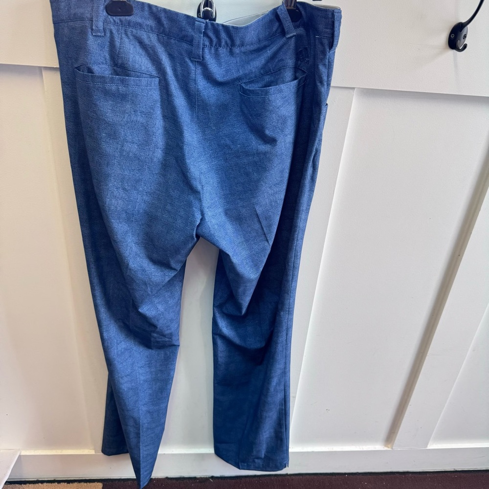 Adidas‎ Ultimate 365 Golf ⛳ pants Men's 34X32Modern Blue ElasticWaist - Picture 2 of 3